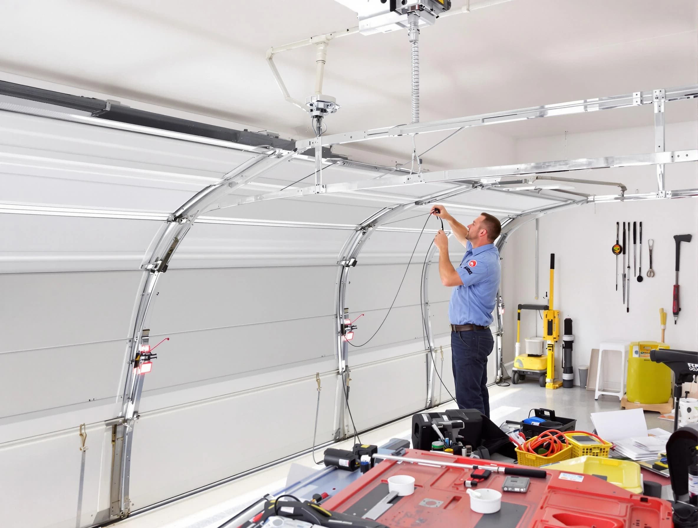 Garage door cable repair service by Lindon Garage Door Repair in Lindon