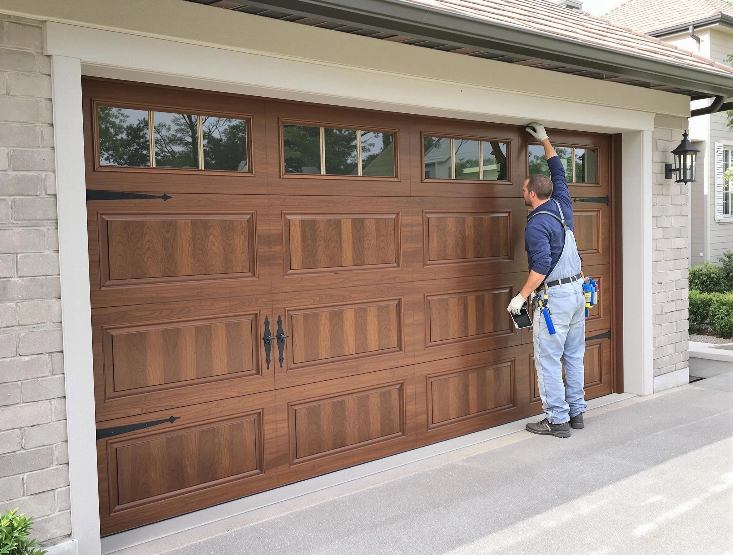 Custom garage door showcase by Lindon Garage Door Repair in Lindon