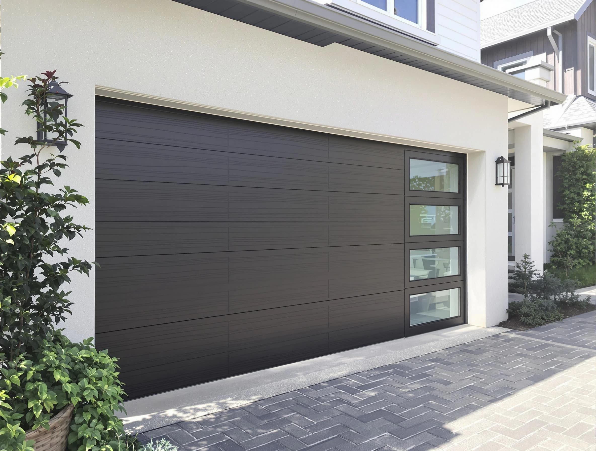 Custom garage door installation by Lindon Garage Door Repair in Lindon