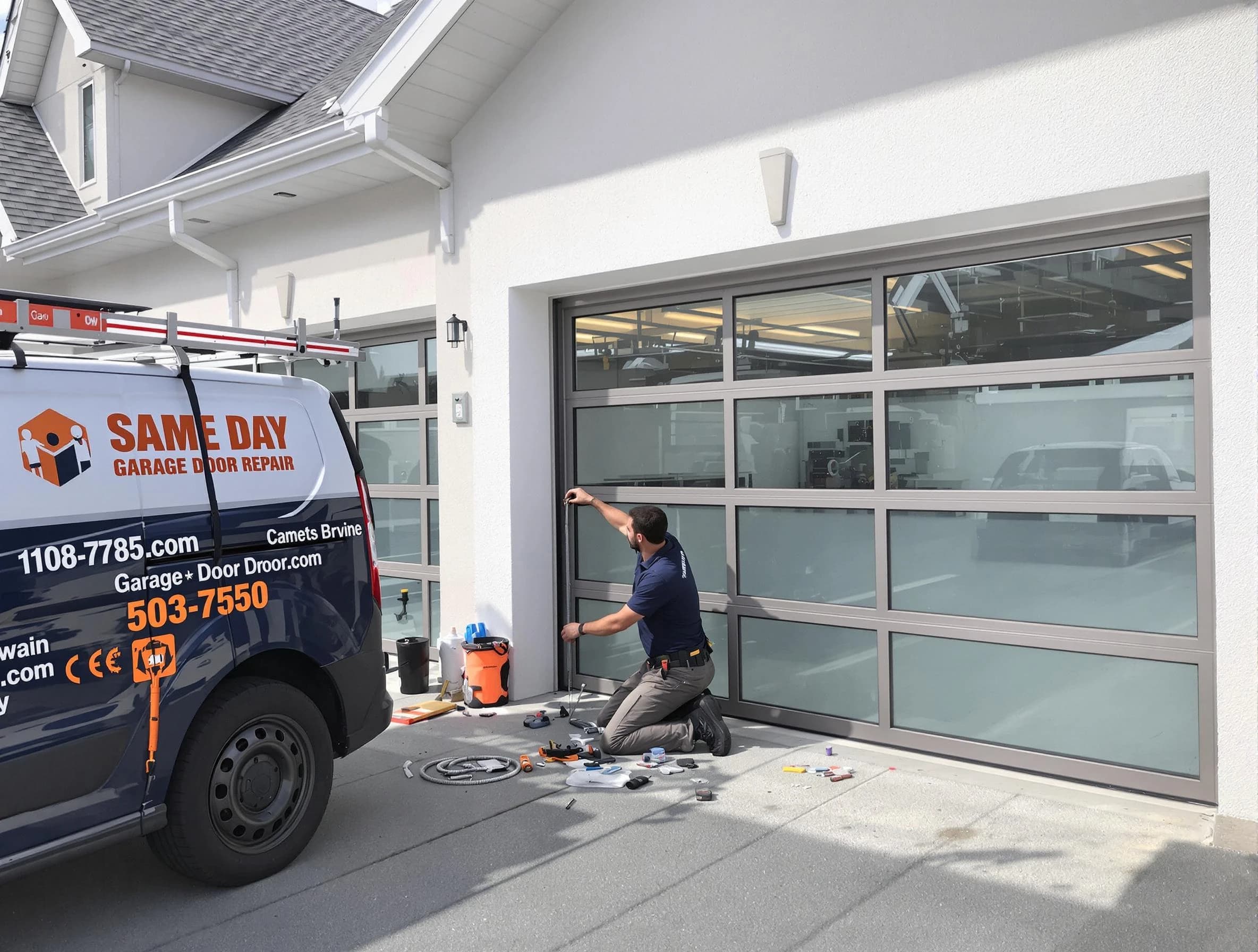 Same-day garage door repair service by Lindon Garage Door Repair in Lindon