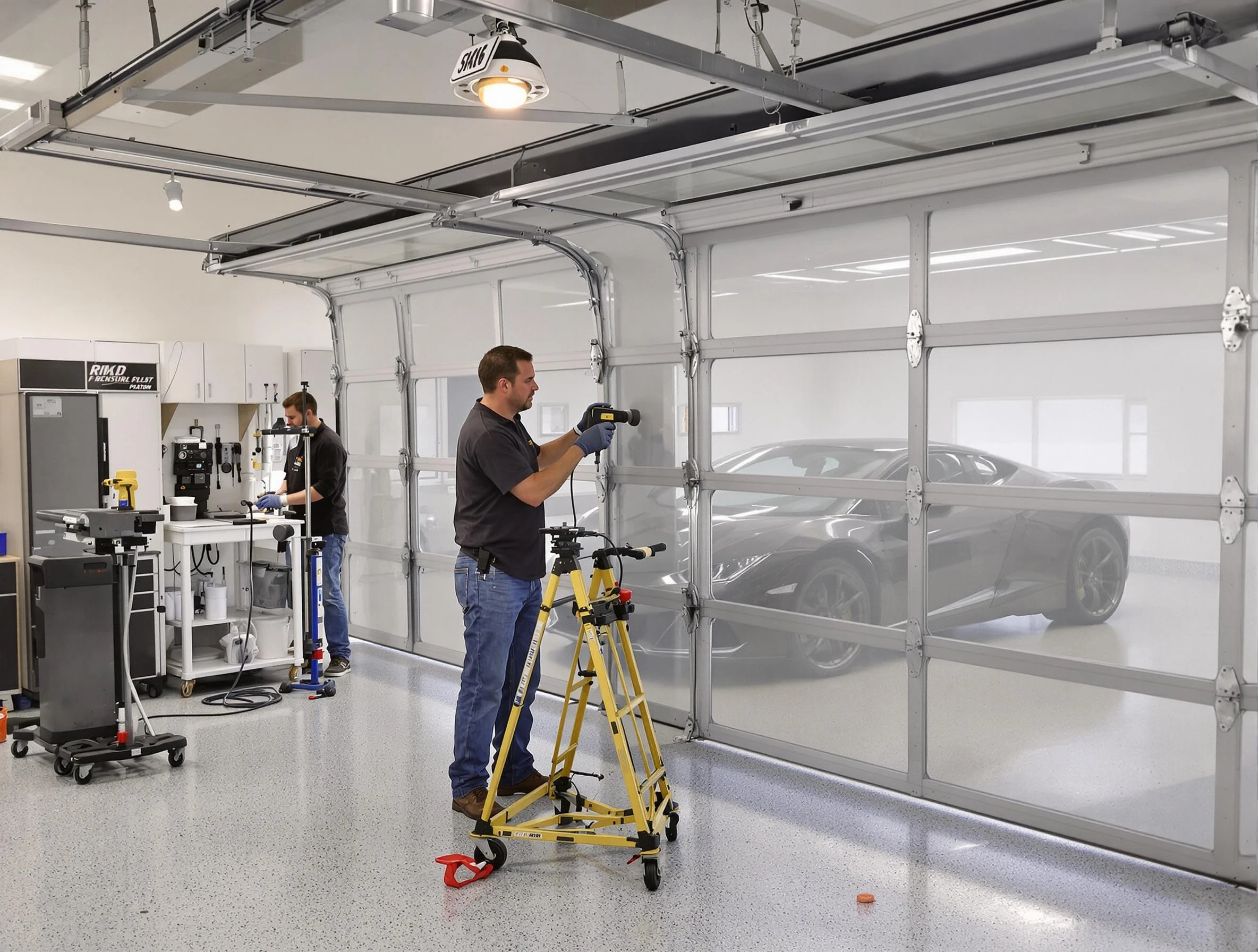 Garage Door Dents Repair in Lindon