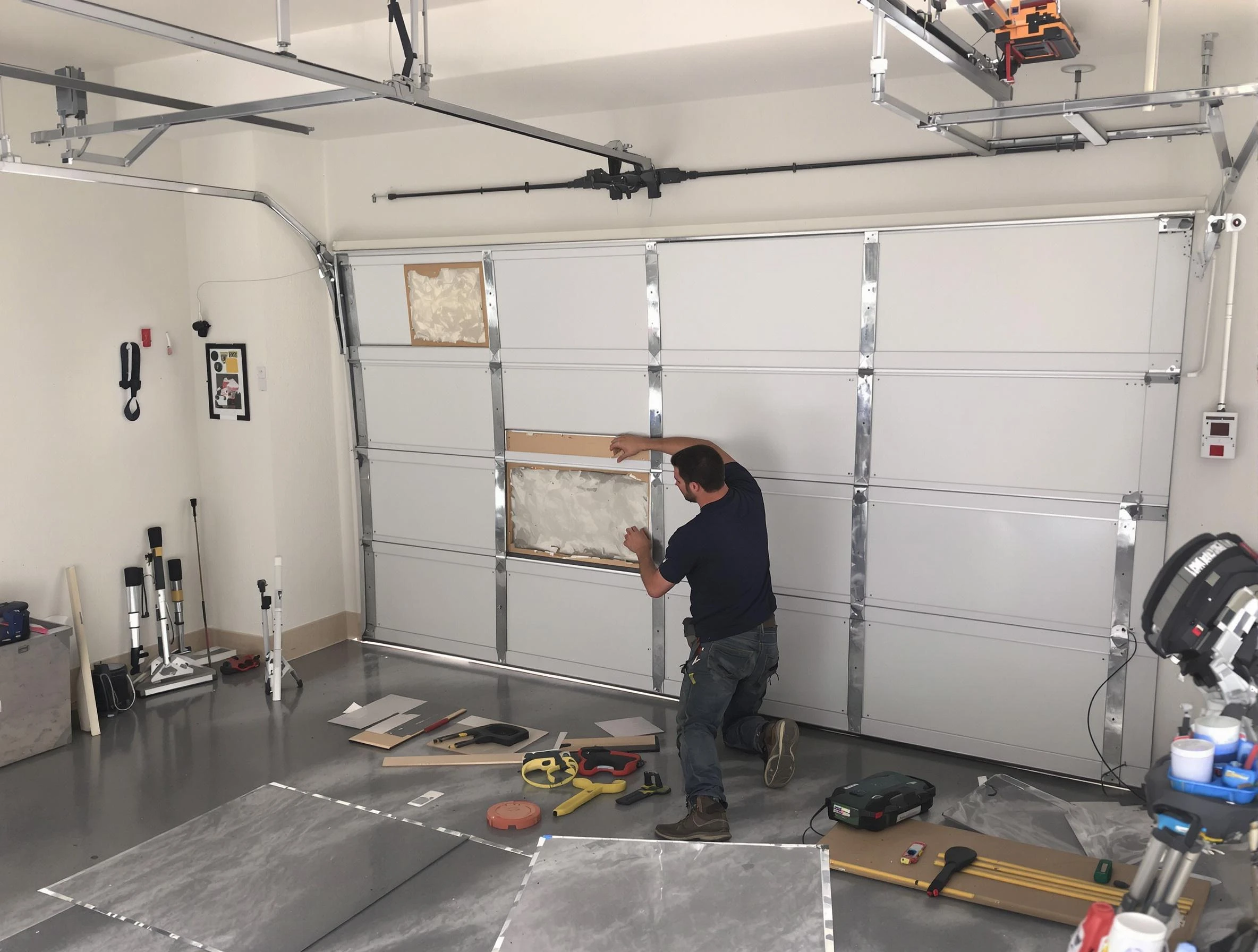 Garage Door Panel Repair in Lindon