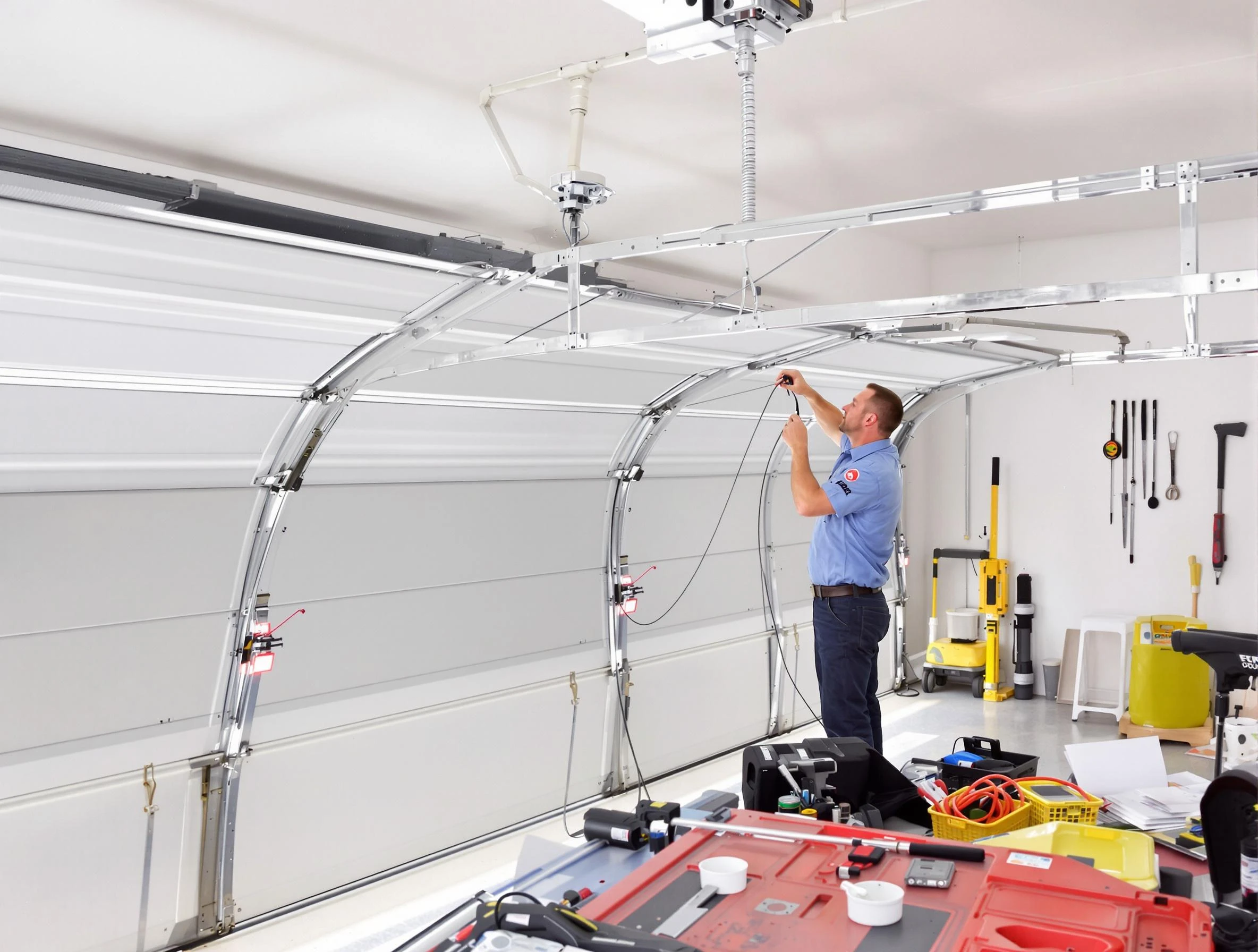 Garage door cable repair service by Lindon Garage Door Repair in Lindon