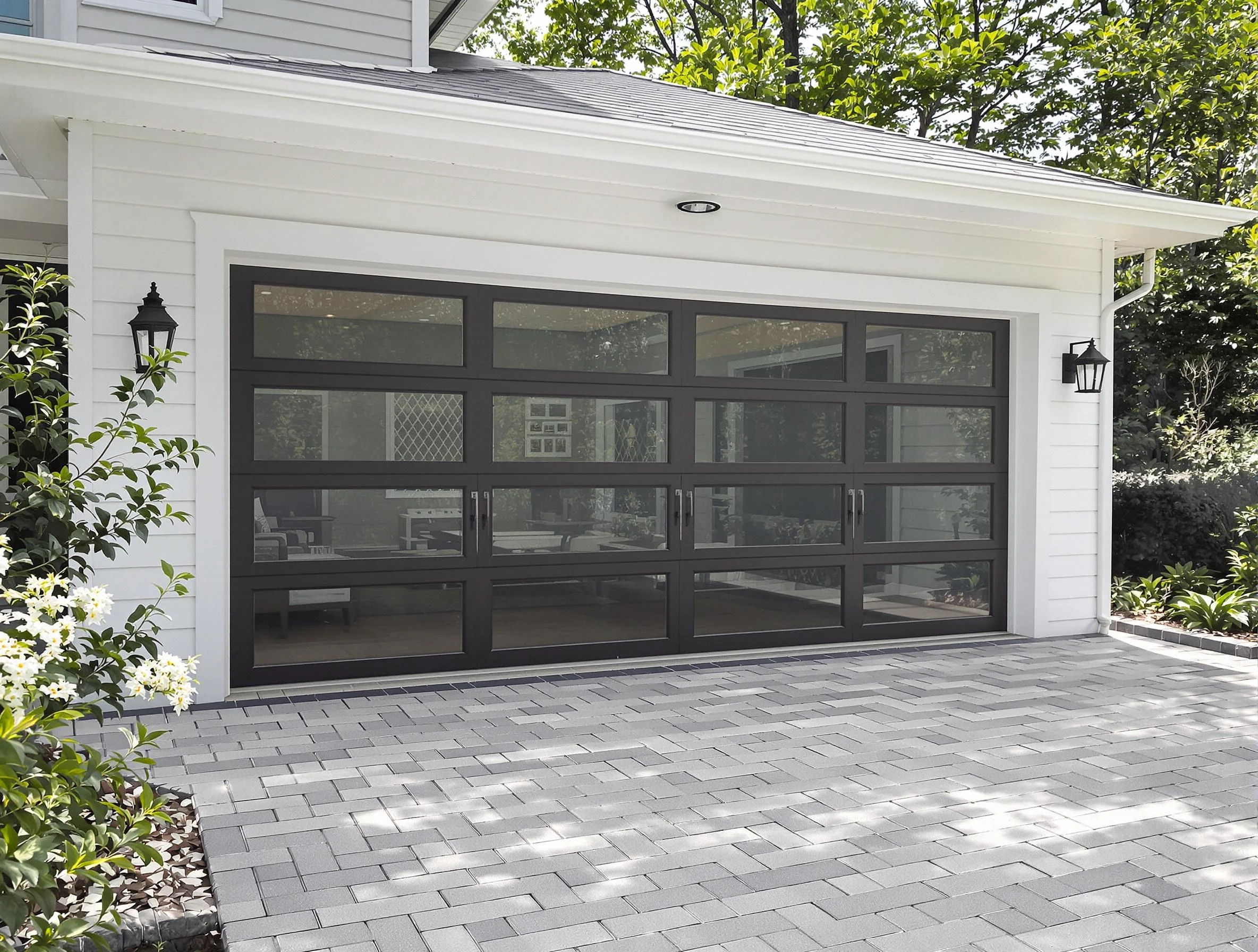Lindon Garage Door Repair design specialist presenting custom garage door options to Lindon homeowner