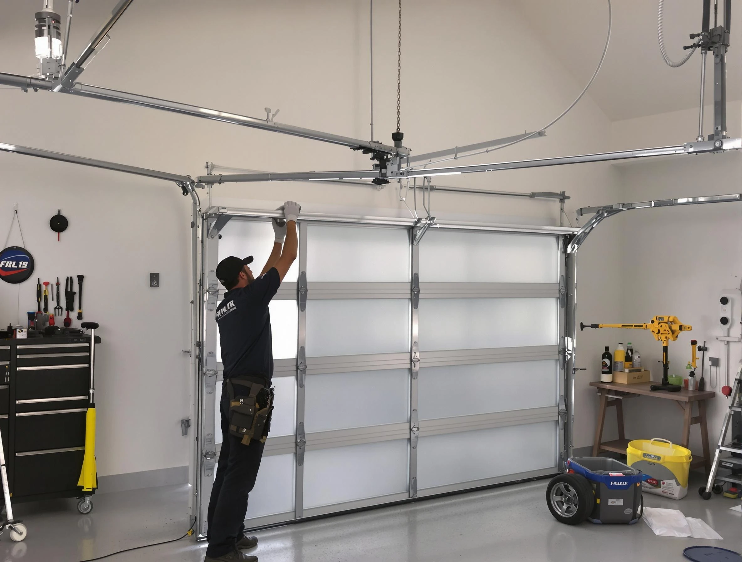 Lindon Garage Door Repair certified team performing precision garage door installation in Lindon
