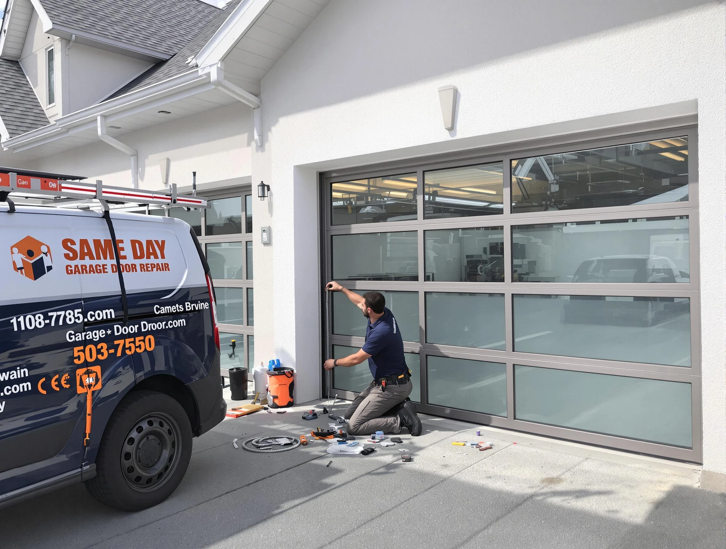 Same-day garage door repair service by Lindon Garage Door Repair in Lindon